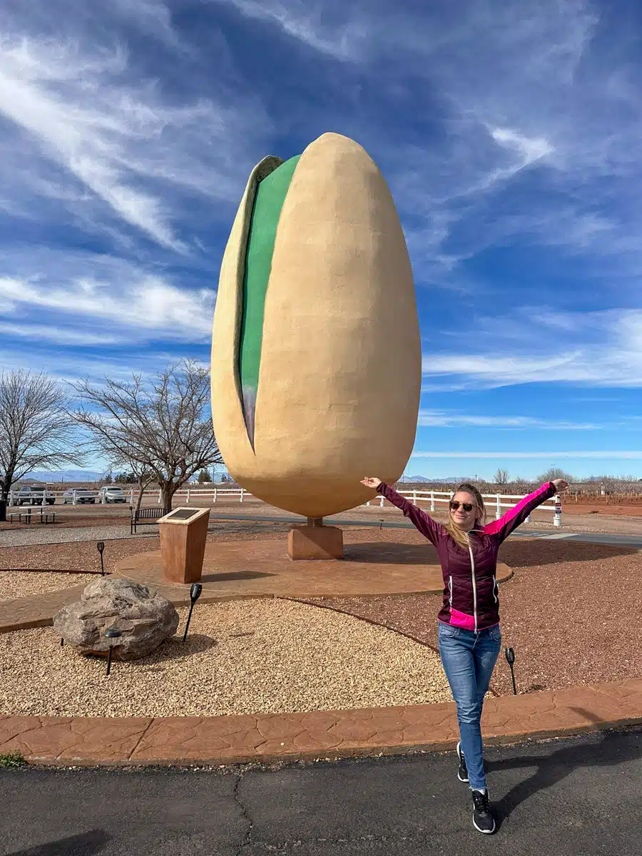 the author and the biggest pistachio in the world
